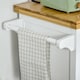image 8 of HOMCOM Kitchen Cart Storage Trolley Wooden Cabinet with Drawer Cupboard Towel Rail White