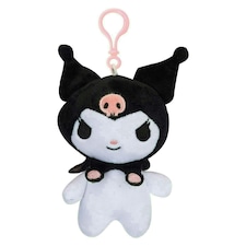 Hello Kitty Soft Toy Kuromi Clip On Cute Plush Huggable Cuddly 12cm Black