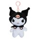image 1 of Hello Kitty Soft Toy Kuromi Clip On Cute Plush Huggable Cuddly 12cm Black