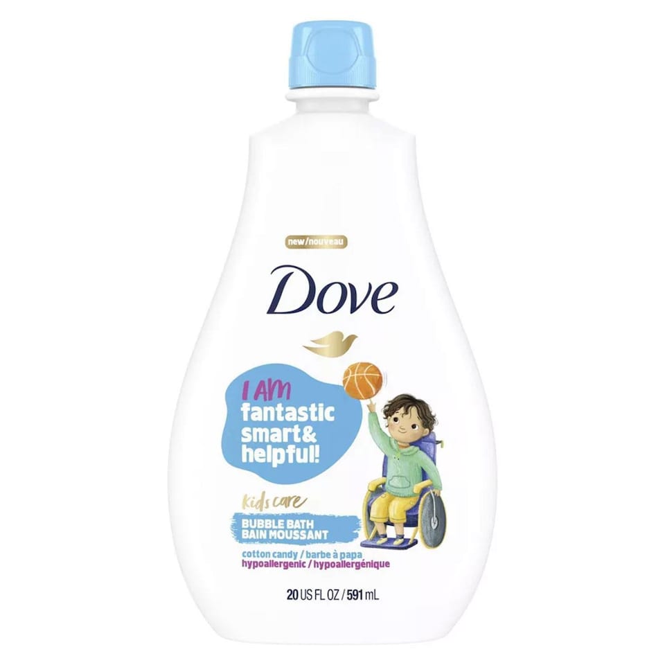 image 1 of Dove Kids Care Hypoallergenic Awesome Bubble Bath, Cotton Candy, 591ml, 6pk