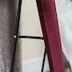 image 8 of HOMCOM Irregular Full Length Mirror with Velvet Frame 160 x 50cm Wine Red