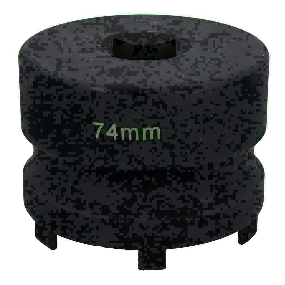 image 1 of 74mm Rear Hub Nut Socket 6 pin Remover Installer 3/4" Drive Impacted for VW