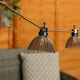 image 5 of ValueLights 6 Battery Operated Smoked Pleat LED Outdoor Garden String Lights | Grey