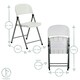 image 3 of Harbour Housewares Folding Trestle Chairs - White - Pack of 4