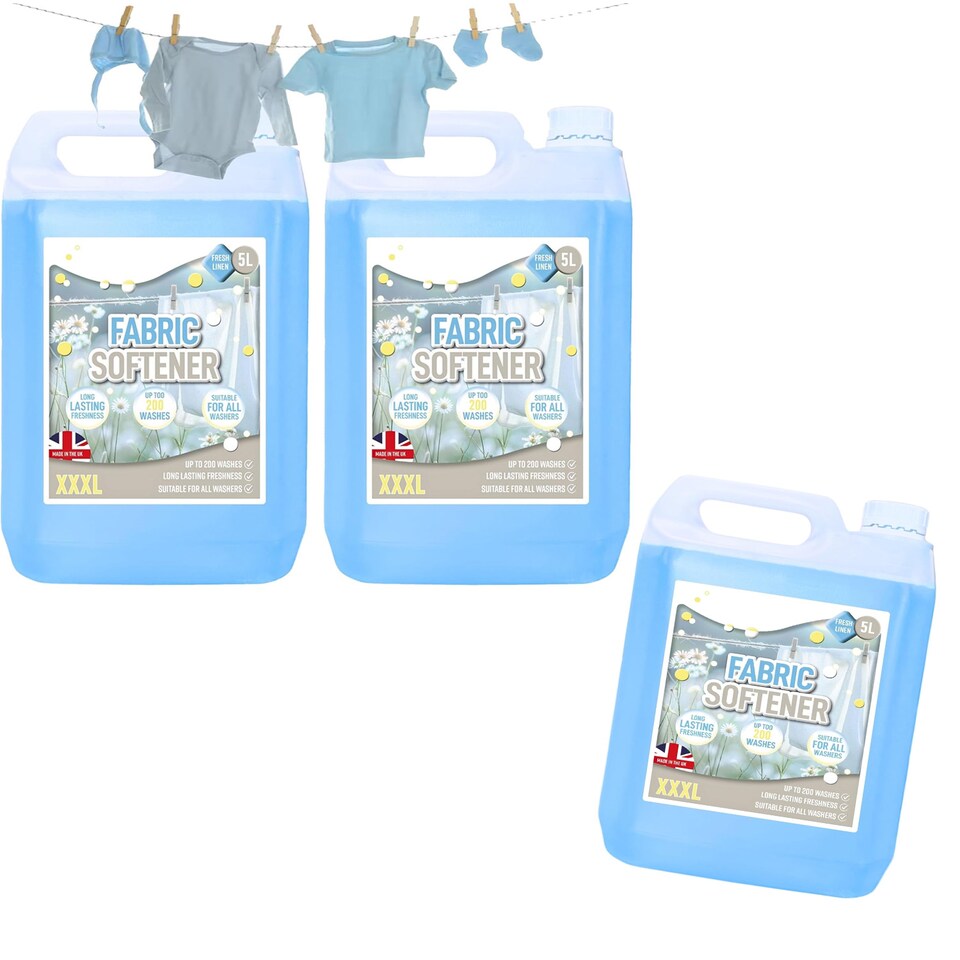image 1 of 1 x 5L Original Fresh Fabric Softener Conditioner Cares For Your Clothes