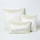 image 5 of Homescapes Cream Crushed Velvet Cushion Cover - 55 x 55 cm Cream