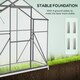 image 4 of Outsunny 6 x 2.5ft Polycarbonate Greenhouse Aluminium Green House