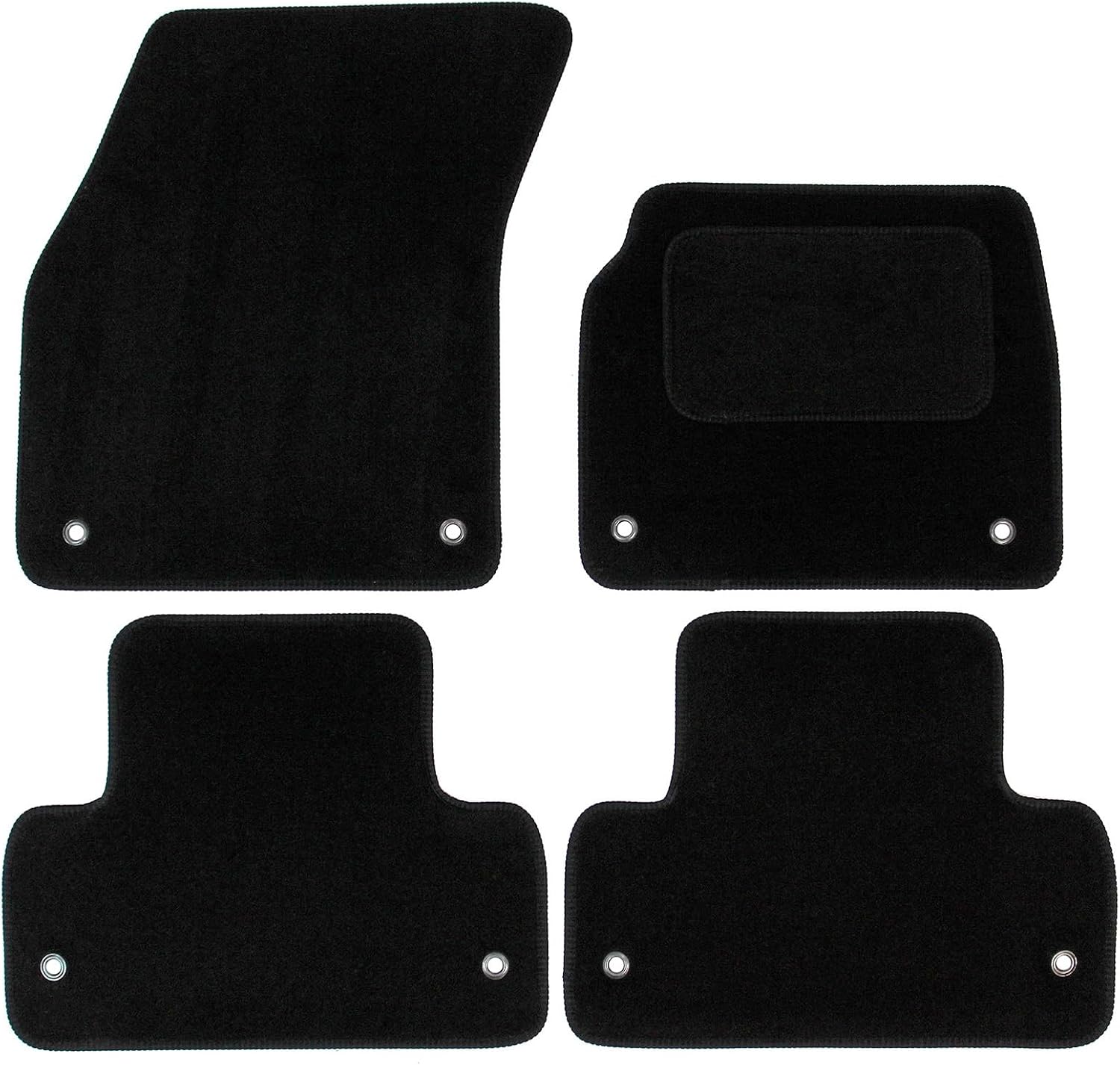 Actiasmat Tailored Black Replacement Floor Mat Set for Range Rover Evoque 2011-2018 & Range Rover Discovery Sport 2014-2020 Custom Fit