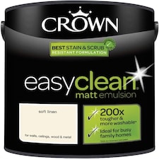 Crown Easyclean Matt Emulsion 2.5L Soft Linen