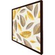 image 3 of Botanical gold and purple leaf (Picture Frame) Grey | L