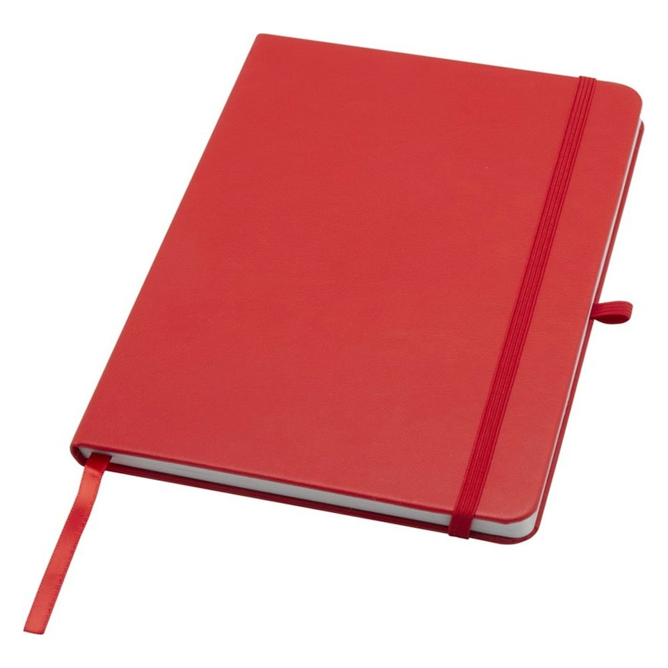 image 1 of Teak Hard Cover Recycled A5 Notebook - Red - One Size