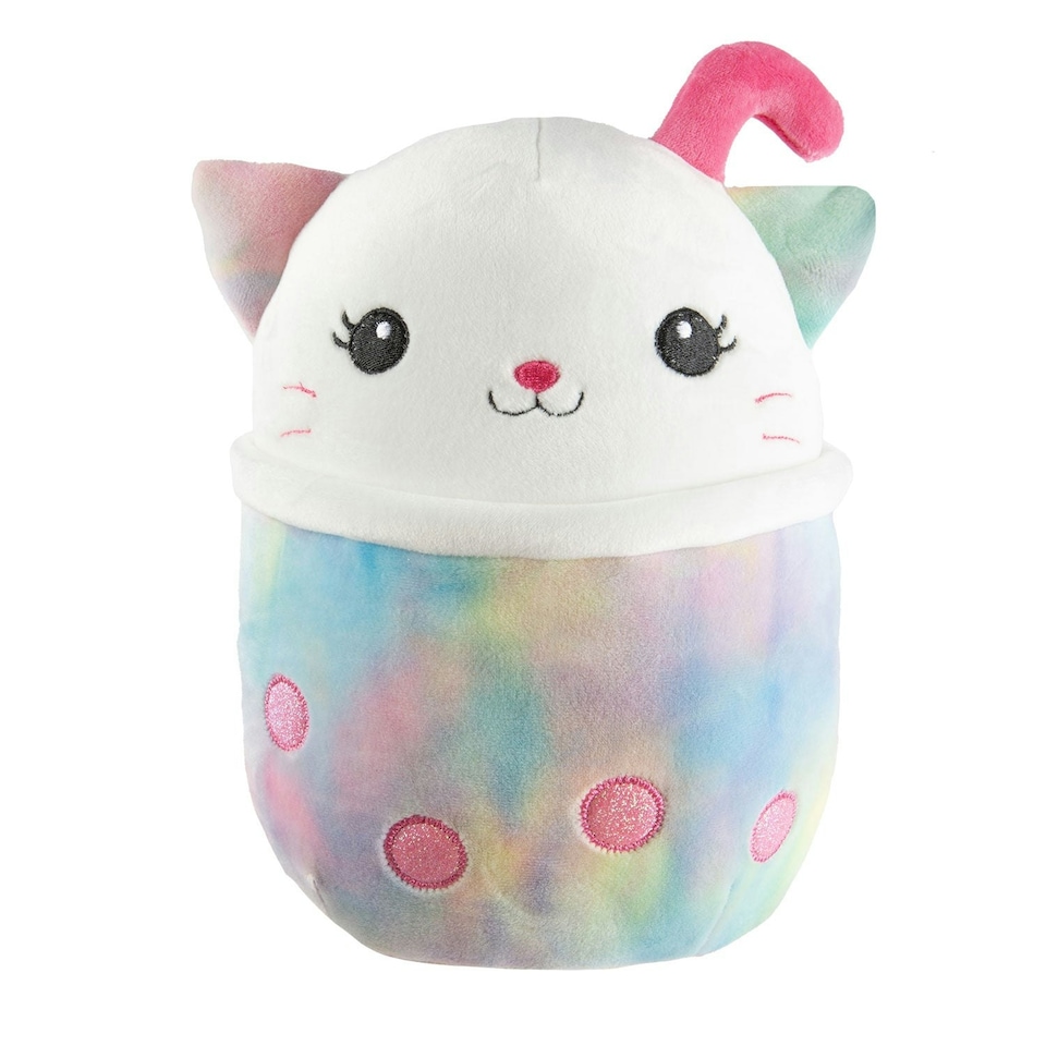 image 1 of Cat Soft Toy Food Themed Cute Plush Cuddly Soft Fluffy 18cm Multi-Coloured