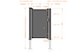 image 2 of Pedestrian Gate 1000x2000mm Black - Vertical Solid Infill and Flat Top | Black | 1