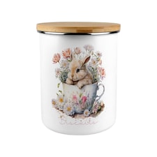Teacup Bunny Extra Large Biscuit Tin