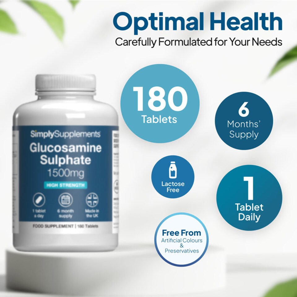 image 1 of Glucosamine Sulphate 1,500mg - 180 Tablets