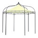 image 1 of Harlington Deluxe Steel Frame Gazebo With Roof Canopy In Ivory