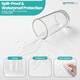 image 5 of Disposable Plastic Table Cover, Waterproof Tablecloth - 84 Inch