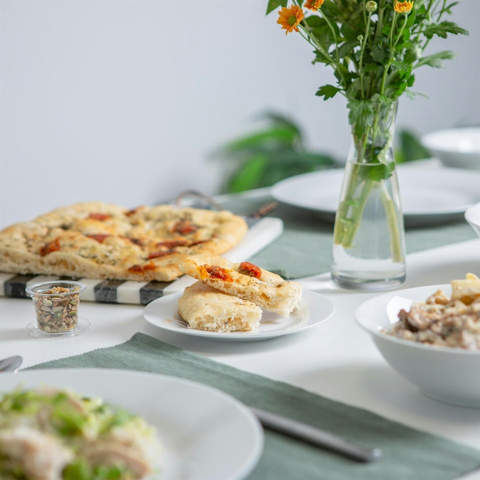 image 1 of Argon Tableware 6x Classic White Side Plates - 15.5cm - Side Plate Dining Plate Serving Plate Microwave & Dishwasher Safe Plates White