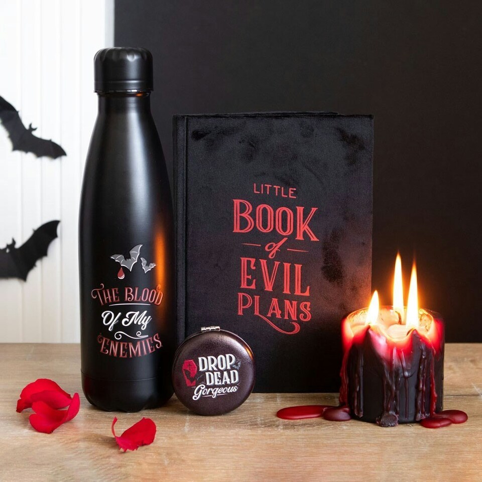 image 1 of Something Different Little Book of Evil Plans Velvet A5 Notebook - Black - One Size