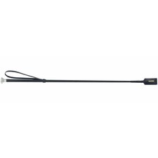 Shires Leather Horse Show Whip - Black - 24in