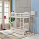 image 10 of Bunkbed Kids white 3ft single wooden bunk bed childrens bedroom furniture