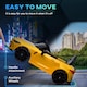 image 4 of AIYAPLAY BMW M4 Licensed Electric Car for Kids, 12V Kids Electric Ride on with Remote Control, Suspension, Music, Horn, LED Lights, for Ages 3-5 Years, Yellow