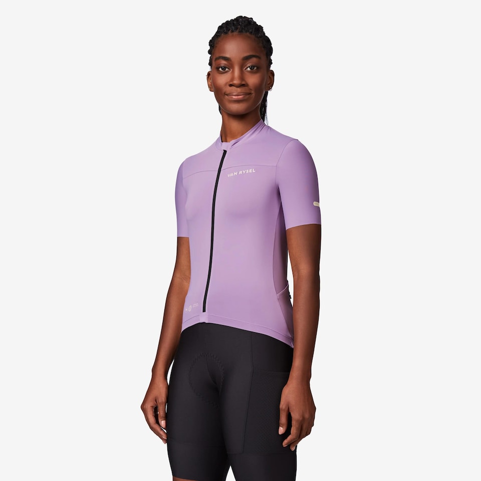 image 1 of Decathlon Women's fitted short-sleeved road cycling jersey, EDR 2