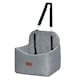 image 1 of Skylos Pet Booster Dog Car Seat Travel Carrier Bed Bag Basket Puppy | Grey | Grey