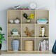 image 4 of Vida Designs Durham 3x3 Cube Storage Bookcase Display Unit, Oak