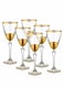 image 4 of Glam Collection Gold Wine Glasses (Set of 6)