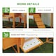 image 6 of PawHut Wooden Chicken Coop with Run, Nesting Box, Slide-out Tray, Ramp