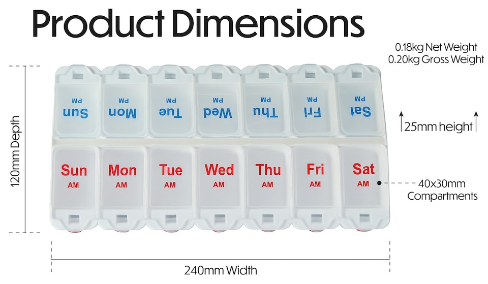 image 1 of Deluxe Pill Organiser