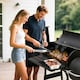 image 2 of Alivio Large Oil Drum Charcoal BBQ Grill with Offset Smoker