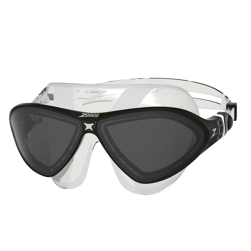 image 1 of Zoggs Unisex Adult Mask SNR Horizon Flex Swimming Goggles - Black/Clear - One Size