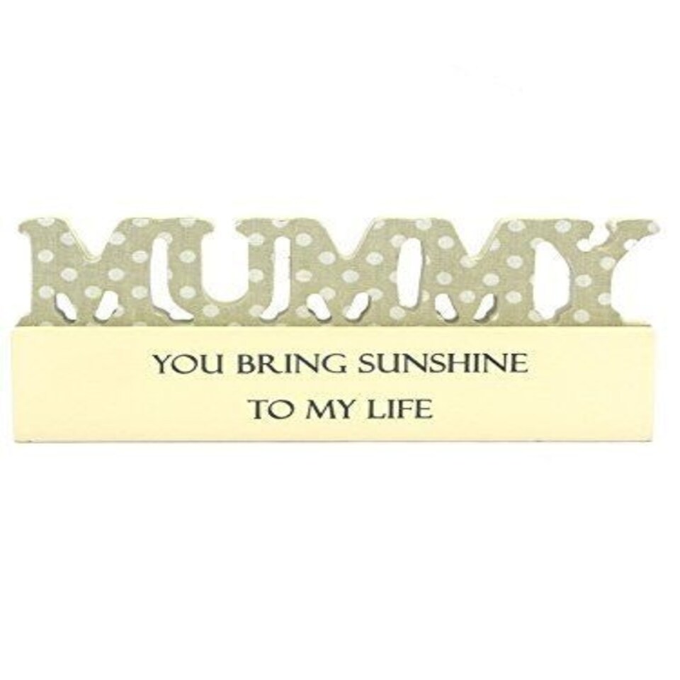 image 1 of Mummy Sentiment Sign Block , Ideal Gift For Any Occasion
