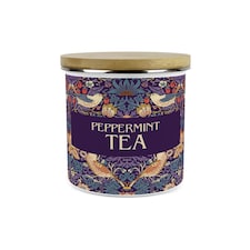 Purple Strawberry Thief Large Peppermint Tea Canister