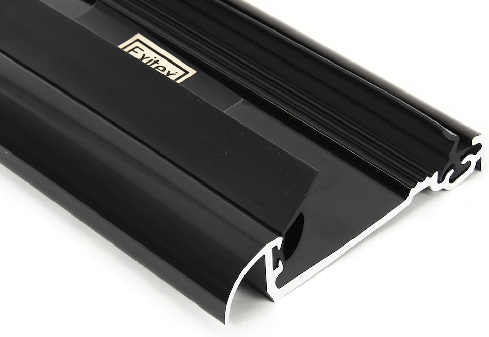 Exitex Macclex 15/2 Aluminium Door Threshold Draught Excluder Cill for 44mm Doors, 914mm | Black