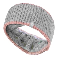 Ladies Cable Knitted Fleece Lined Thermal Winter Ear Warmer Headband | Grey | Light Grey | One Size | 1