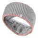 image 1 of Ladies Cable Knitted Fleece Lined Thermal Winter Ear Warmer Headband | Grey | Light Grey | One Size | 1