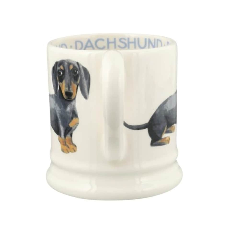 image 1 of Mug: 1 x 300ml Emma Bridgewater Dachshund 1/2 Pint Mug, Ceramic White