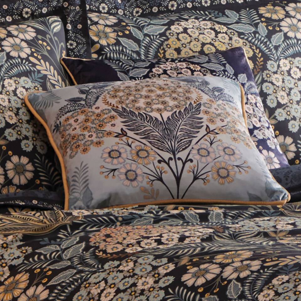 image 1 of Appletree Evelina Filled Cushion Navy