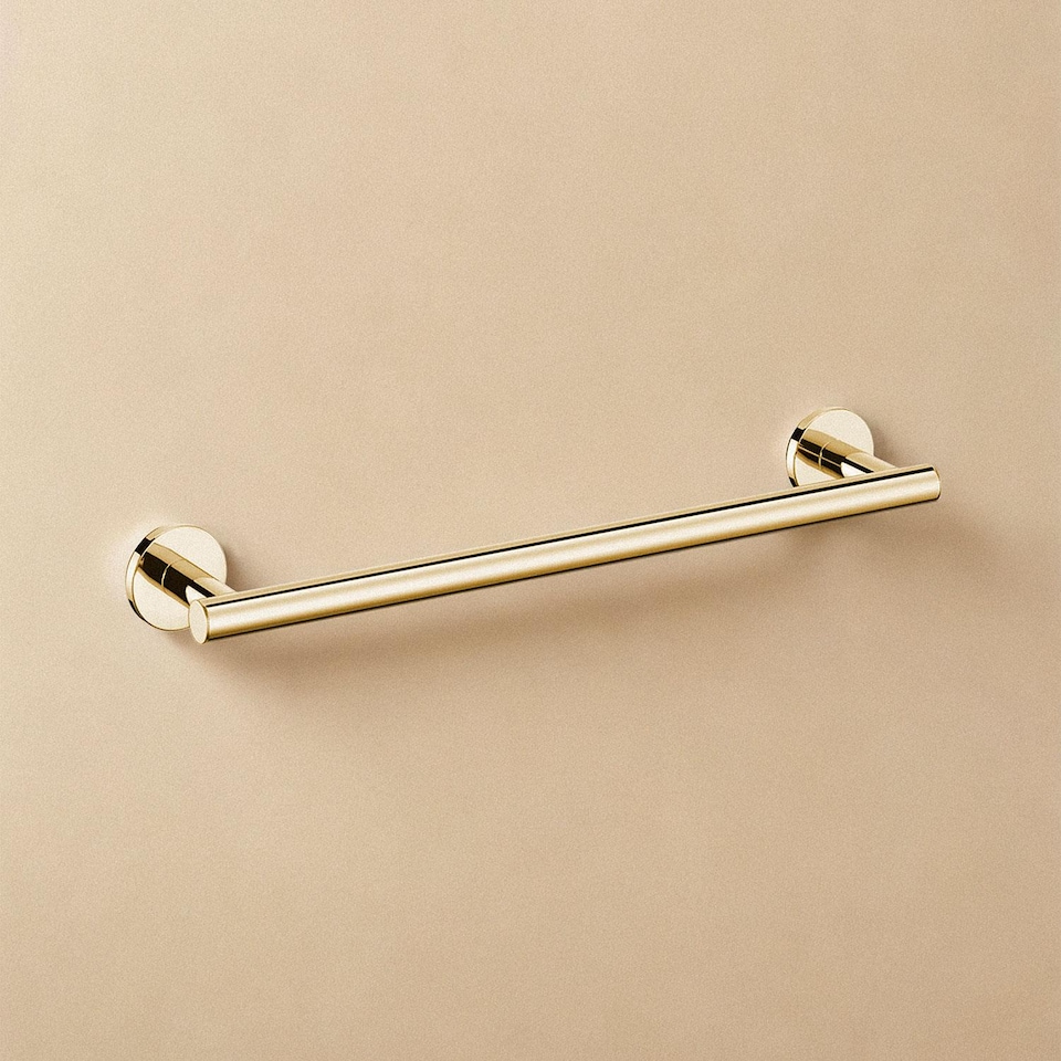 image 1 of COSMIC Towel rack, Glossy gold PVD, ARCHITECT S+ Collection