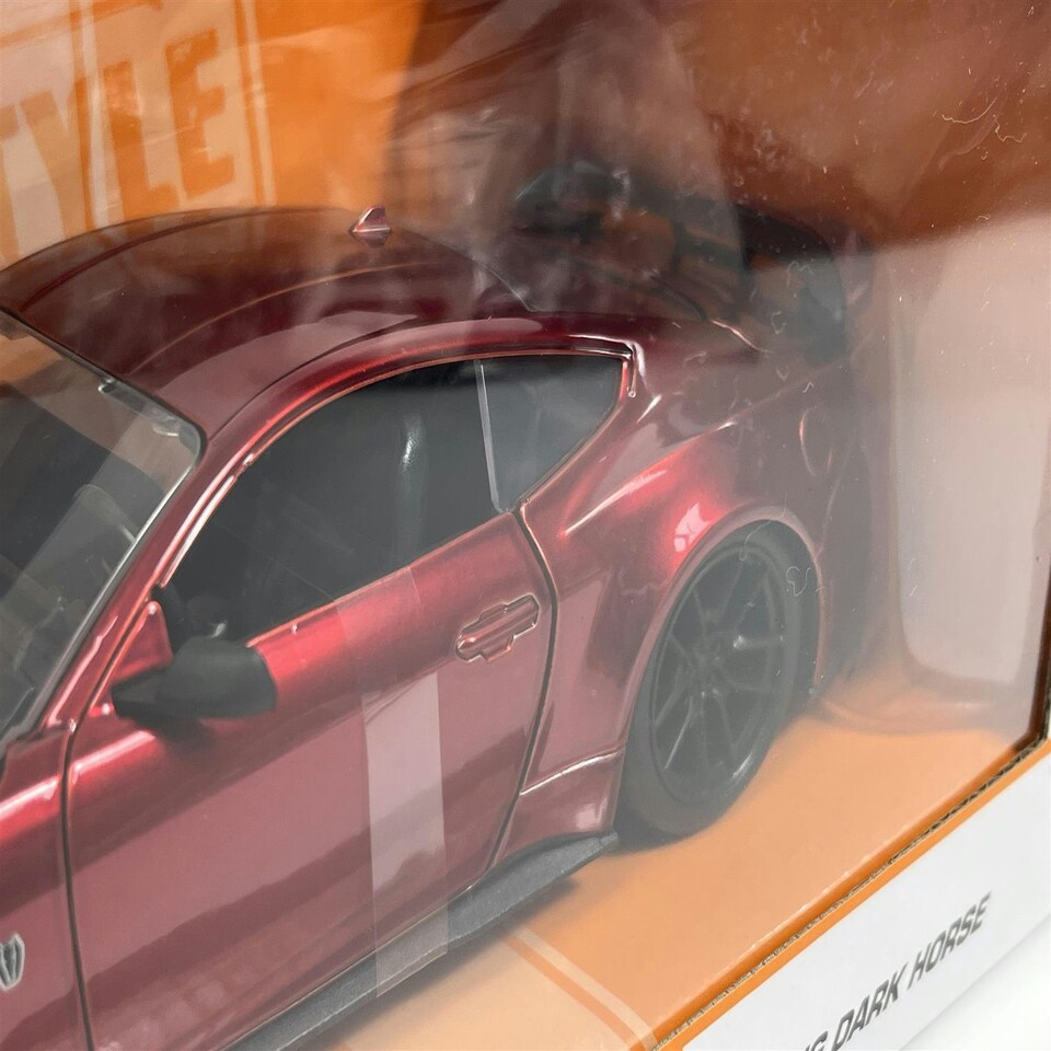 image 1 of Ford Mustang Dark Horse 2024 Red Big Time Muscle 1:24 Scale Jada 35277