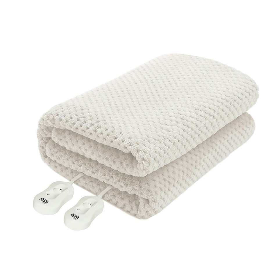 image 1 of Electric Under Blanket - Double - Tie-Down - 10x 35x 0.1cm - Single Controller White