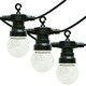 image 4 of ValueLights Festoon 10 Set Black Outdoor String Festoon Light