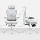 image 7 of HOMCOM Executive Office Chair, Recliner Computer Chair with Footrest, Grey Grey