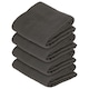 image 1 of Nicola Spring Deluxe 100% Cotton Kitchen Tea Towels Cleaning Drying Cloth - 60cm x 40cm - Charcoal - Pack of 4