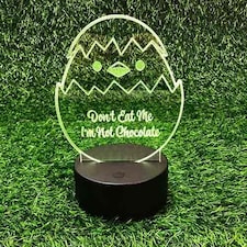 Easter Hatchling Clear Acrylic Sign with LED Light Base