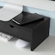 image 10 of SoBuy BBF02-SCH,Computer Monitor Stand Monitor Riser with 2 Drawers | Black | Black | 1