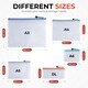 image 5 of Pack of 12 A3 Red PVC Mesh Zip Bags